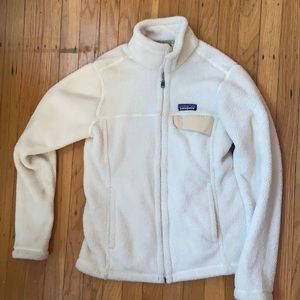 Patagonia White Fleece Jacket